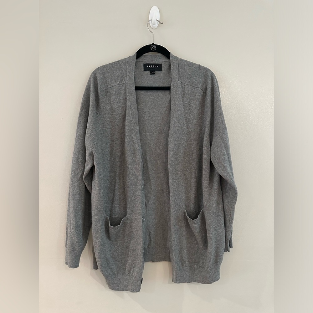 Pacsun Cardigan in Grey size Medium